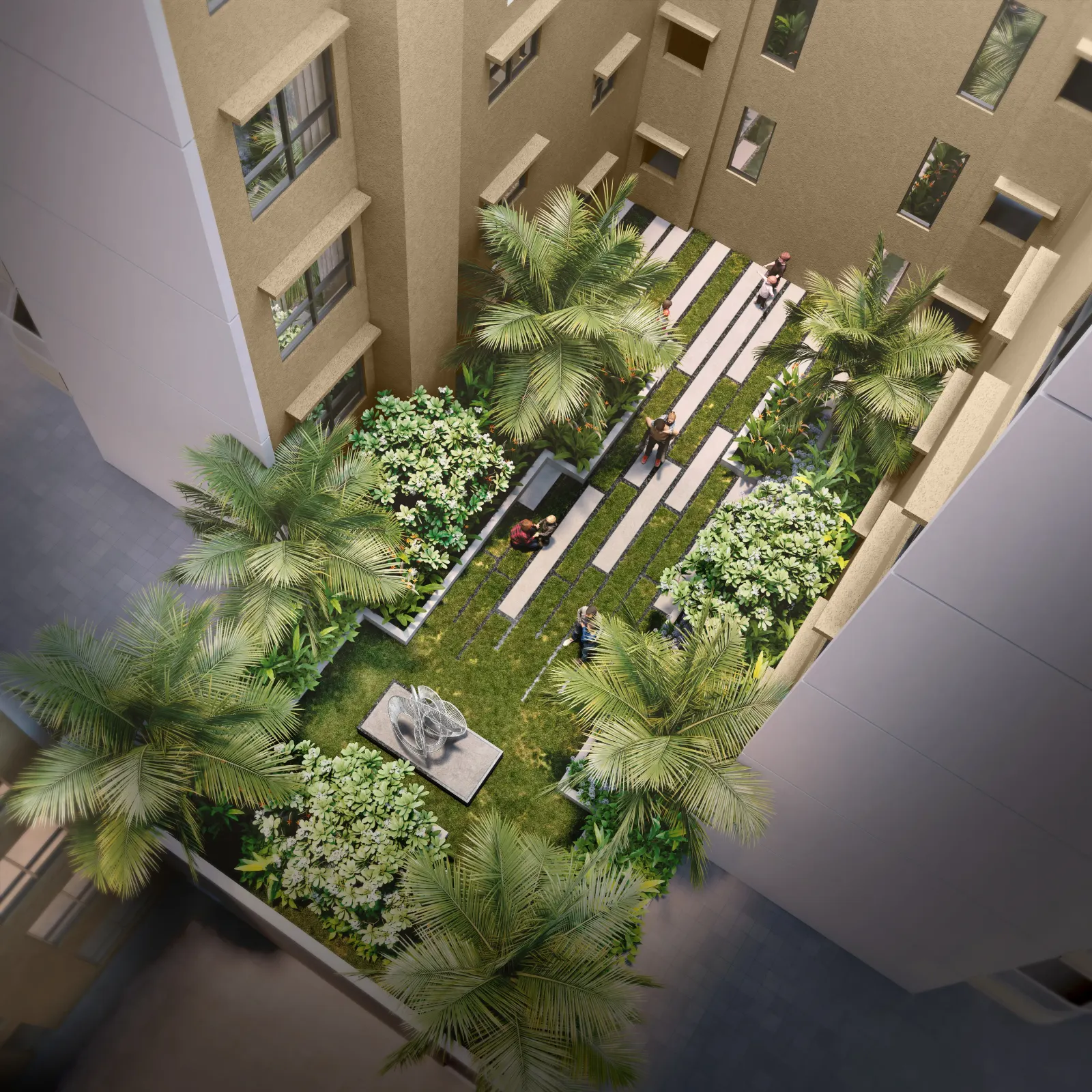 Central court render